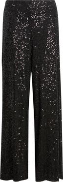 Tahari ASL Sequin Wide Leg Pants