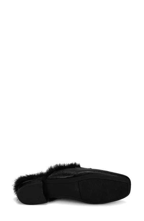 Vaneli Skyla Faux Fur Lined Mule In Black