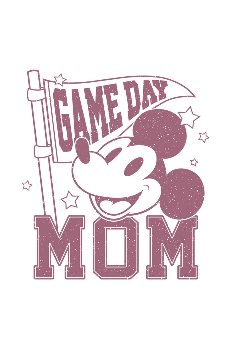 Women's Game Day Mom Short Sleeve Straight Fit T-Shirt, Alternate, color, White