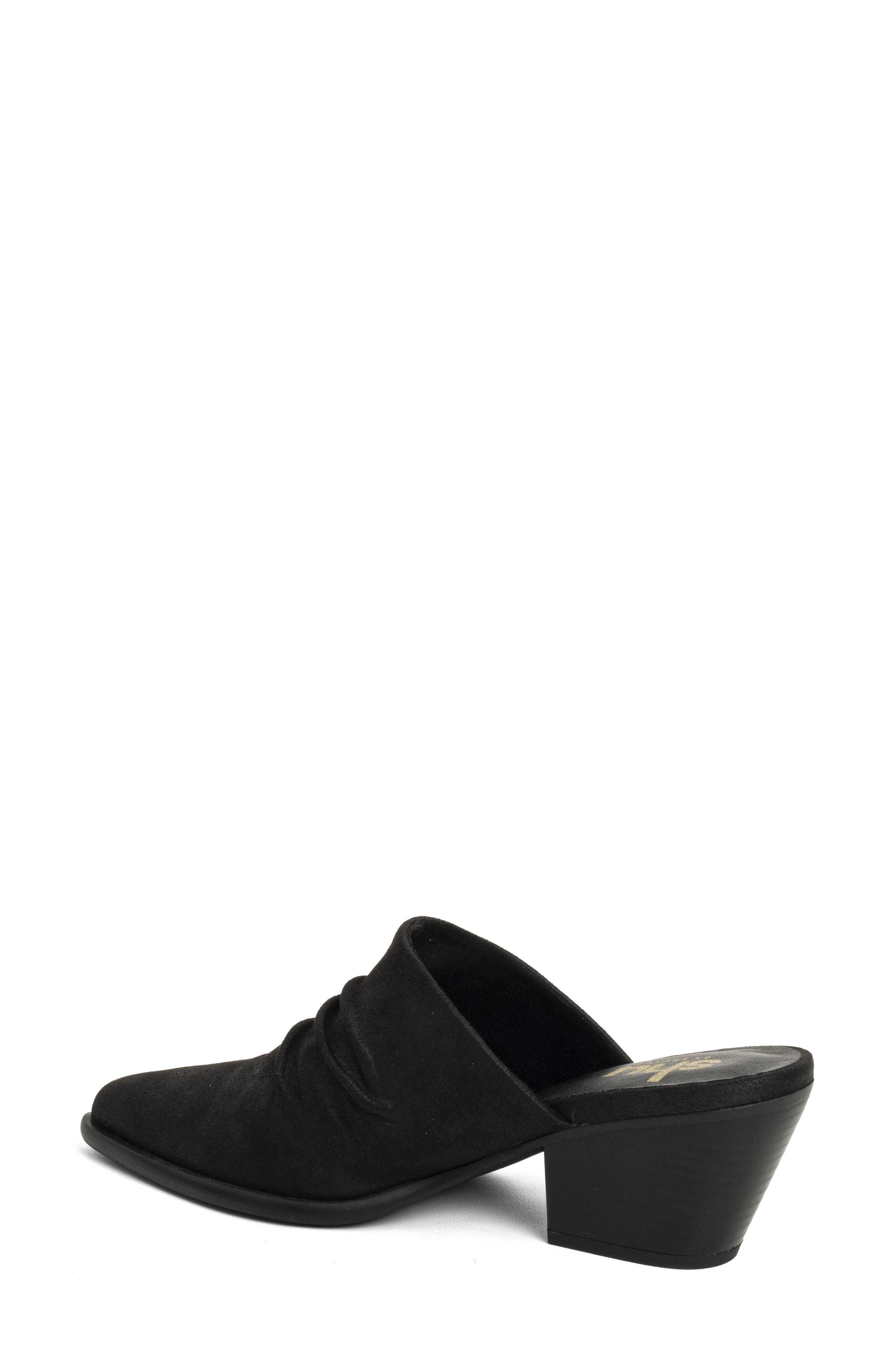 SHUSHOP Nicky Pointed Toe Mule, Alternate, color, Black Suede