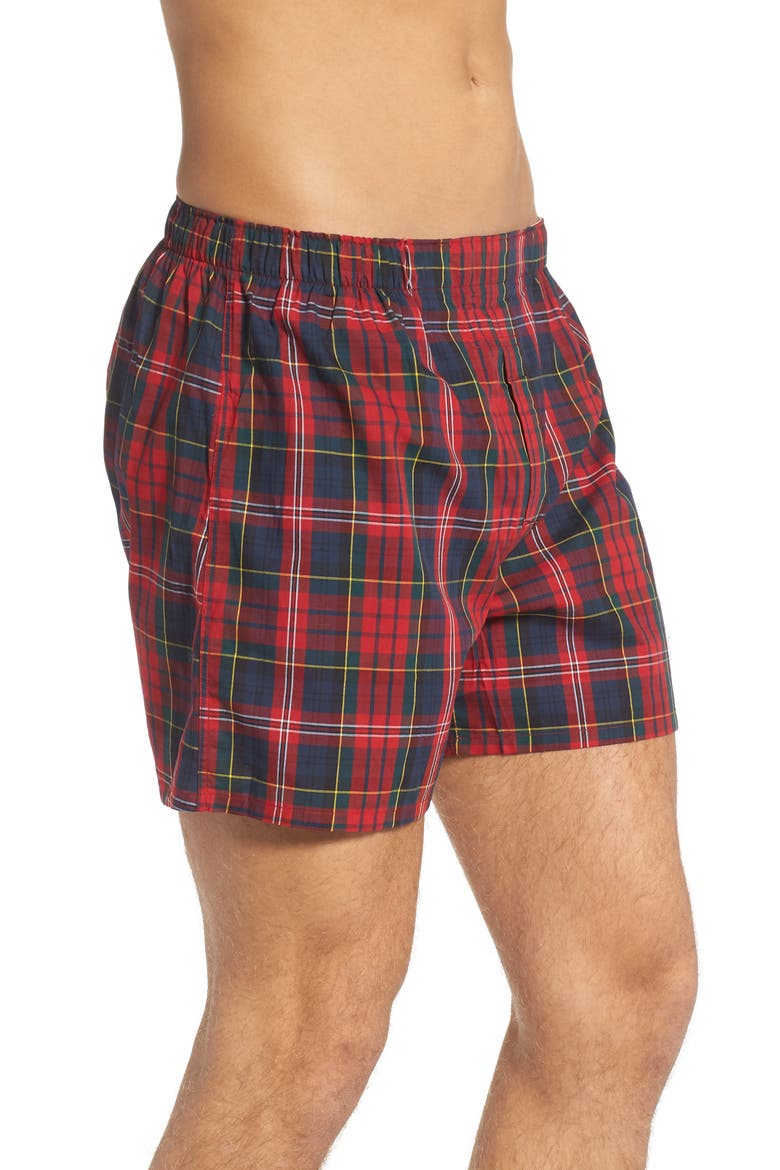 3-Pack Woven Boxers, Alternate, color, POLO BLACK/ GREEN/ RED