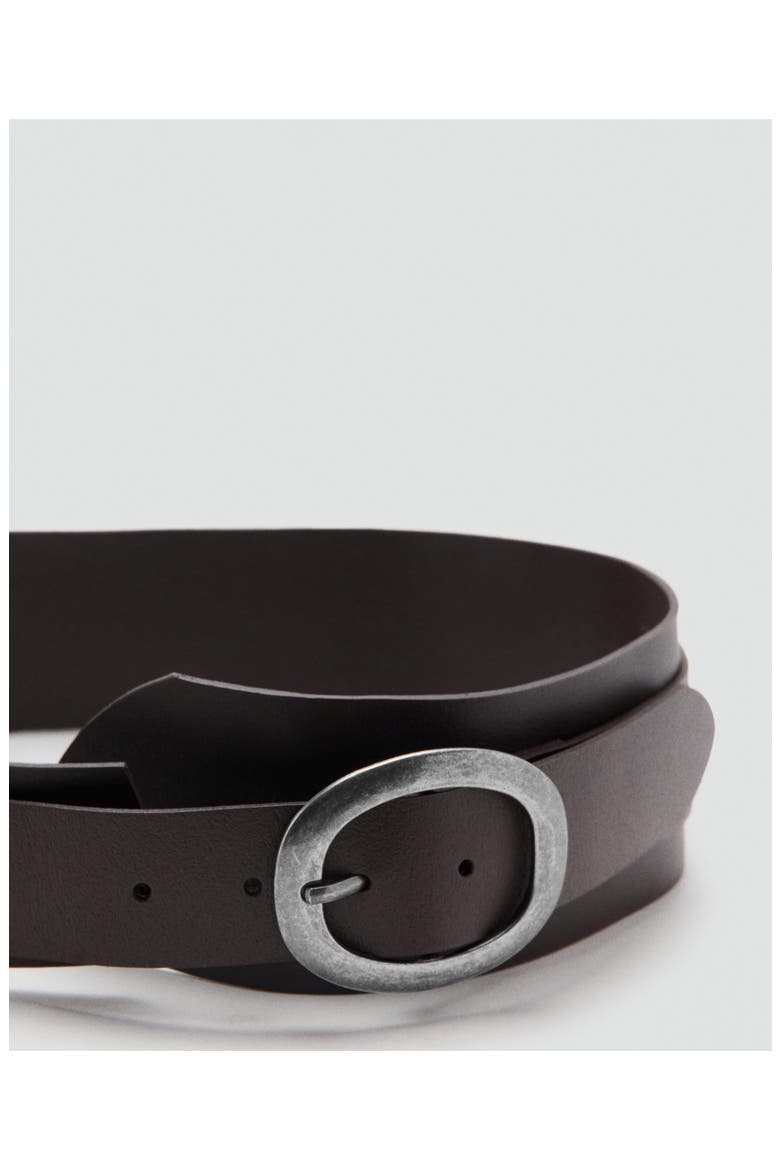 Obi Leather Belt, Alternate, color, CHOCOLATE