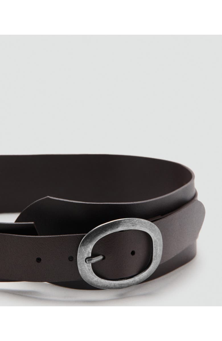 MANGO Obi Leather Belt, Alternate, color, 