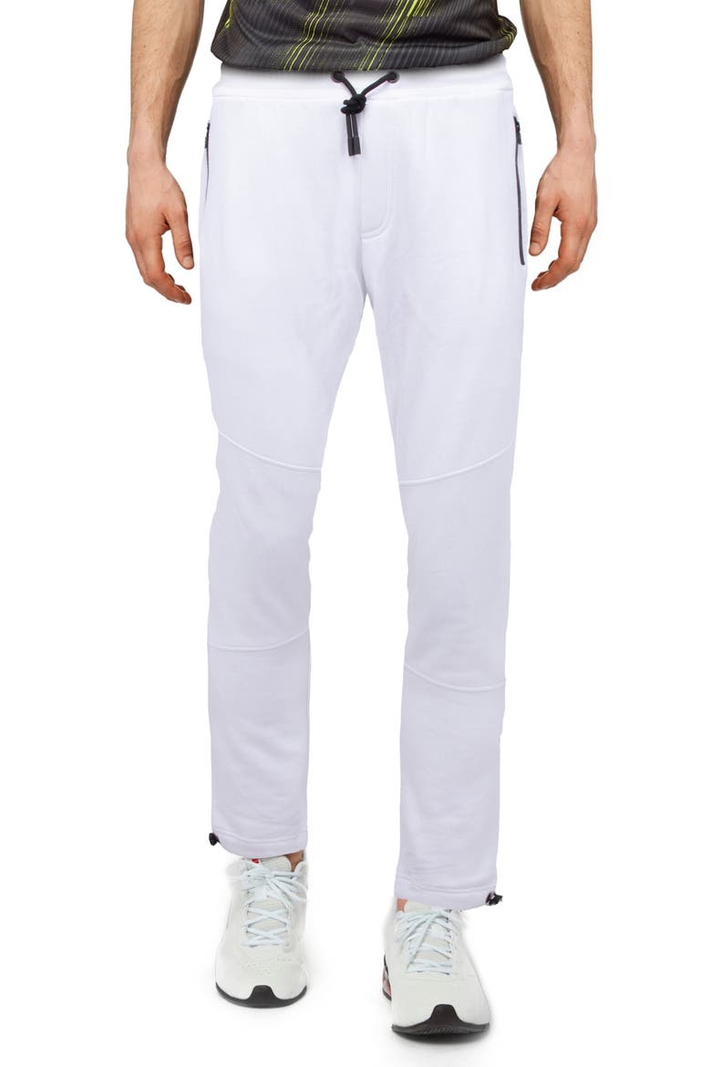 Men's Zip Pocket Fleece Joggers, Main, color, WHITE