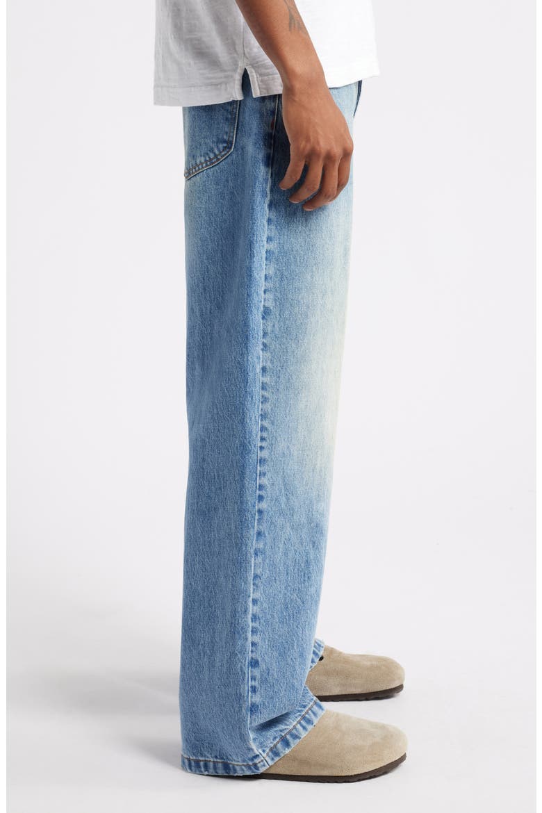 Nonstretch Baggy Jeans, Alternate, color, VINTAGE INDIGO
