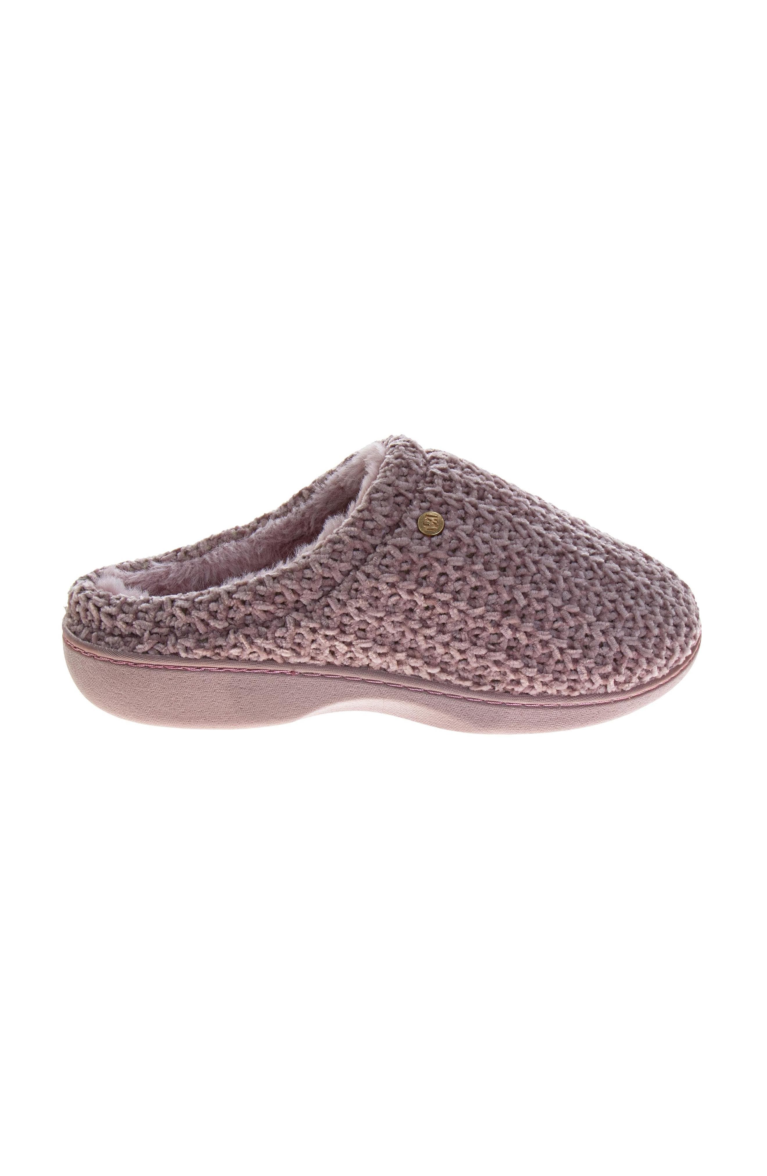 Womens Sparkling Ribbon Slippers, Alternate, color, PINK