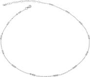 Monica Vinader Triple Beaded Chain Necklace