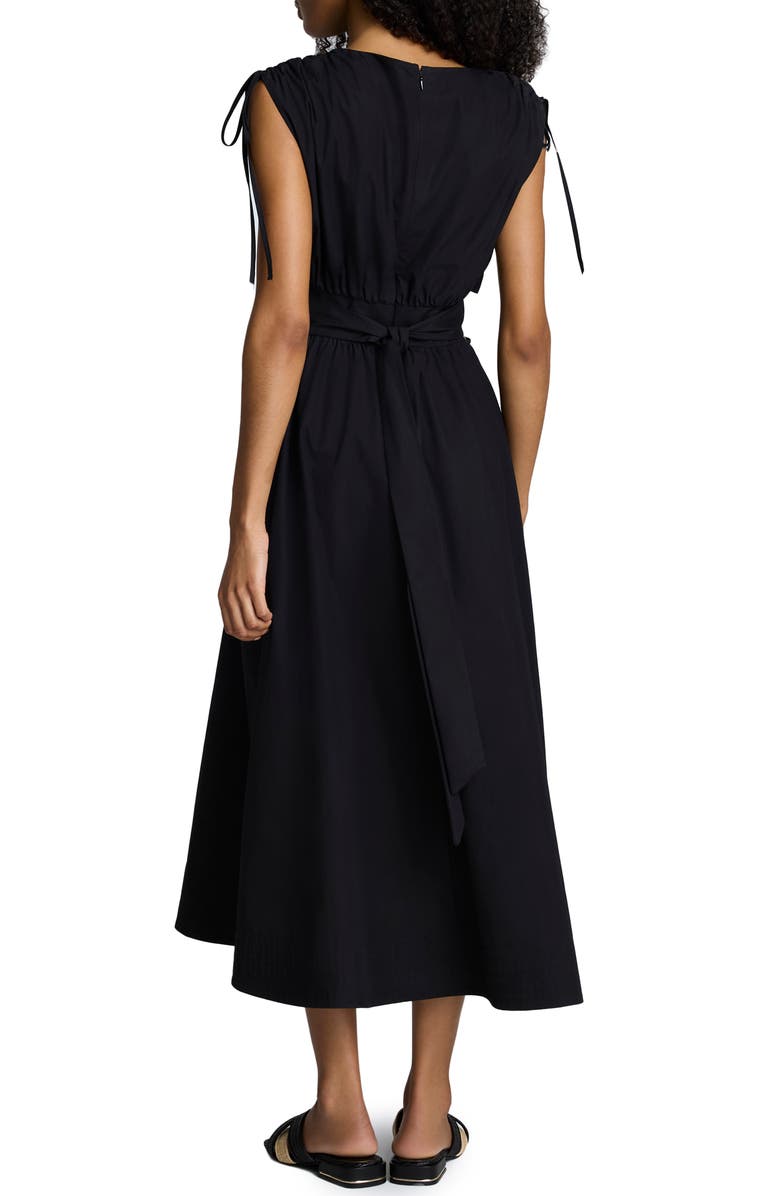 Kenneth Cole Sleeveless A-Line Midi Dress, Alternate, color, Black