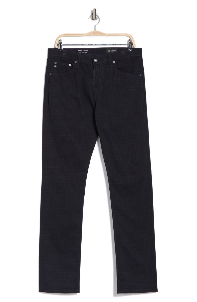 AG SUD Print Slim Straight Leg Pants, Alternate, color, Brant Blue Multi