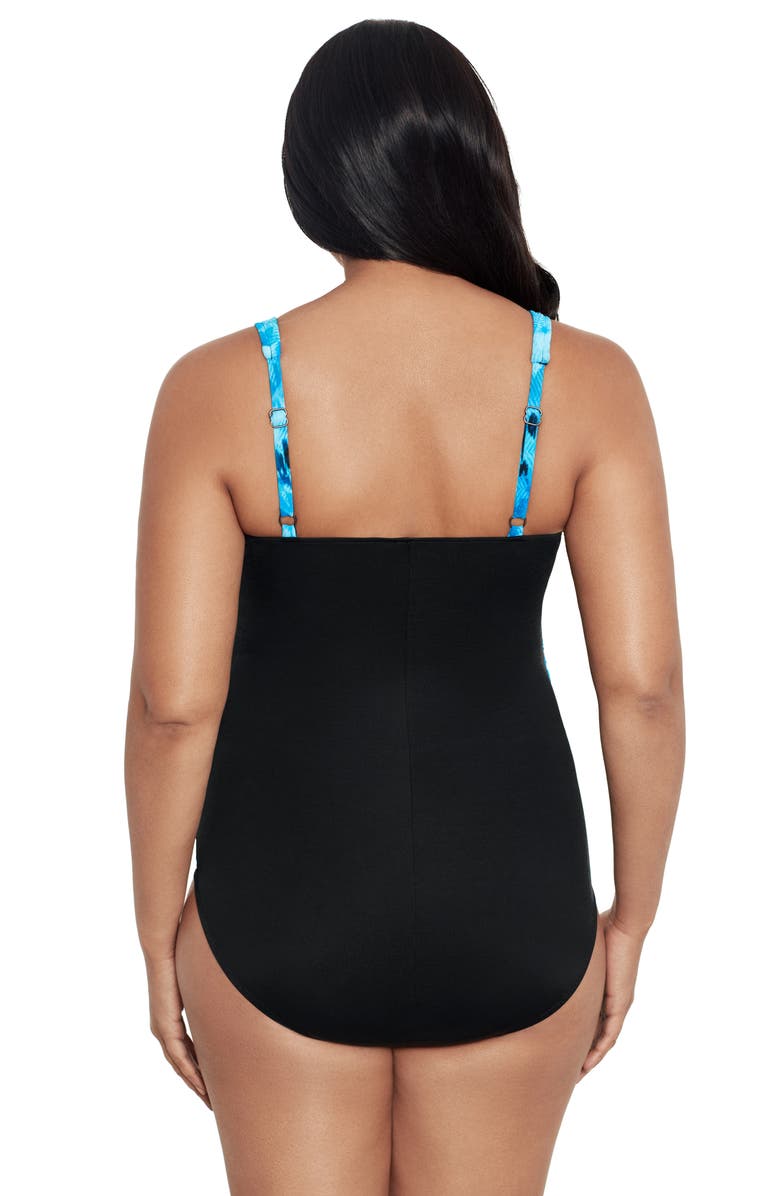 Trimshaper Megan V-Neckline One-Piece Swimsuit, Alternate, color, Reverberate
