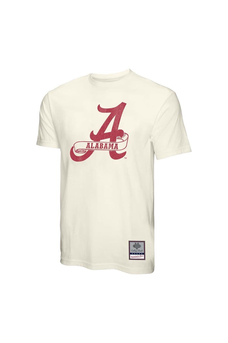 Men's Mitchell & Ness  Cream Alabama Crimson Tide Vintage Tone T-Shirt, Alternate, color, Cream