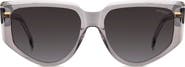 Carrera Eyewear 57mm Rectangular Sunglasses
