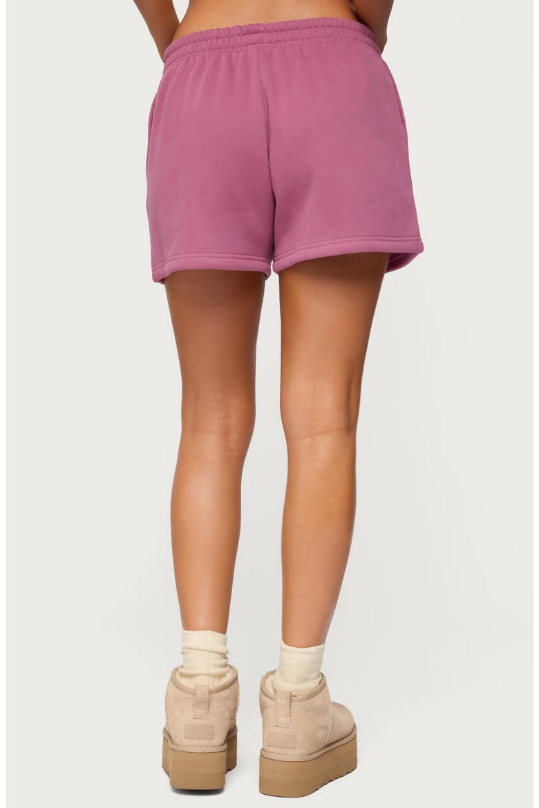 We're Edikted Sweat Shorts, Alternate, color, MAUVE