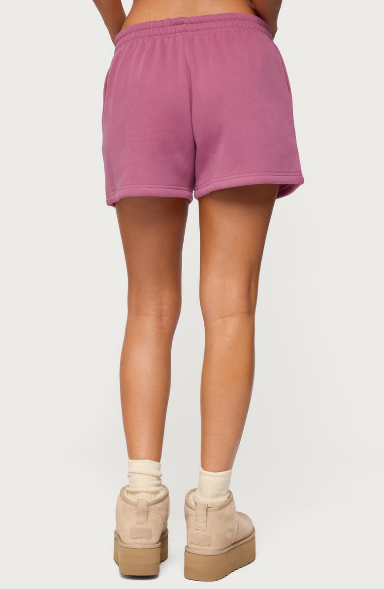 EDIKTED We're Edikted Sweat Shorts, Alternate, color, Mauve