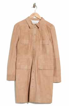 Leather Shirtdress