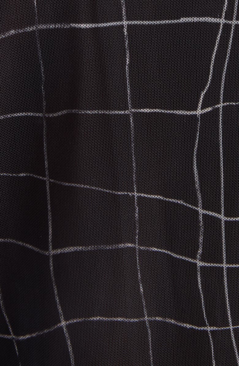 Acne Studios Elway Suit Trompe l'Oeil Print Long Sleeve Mesh T-Shirt, Alternate, color, Black Multicolor