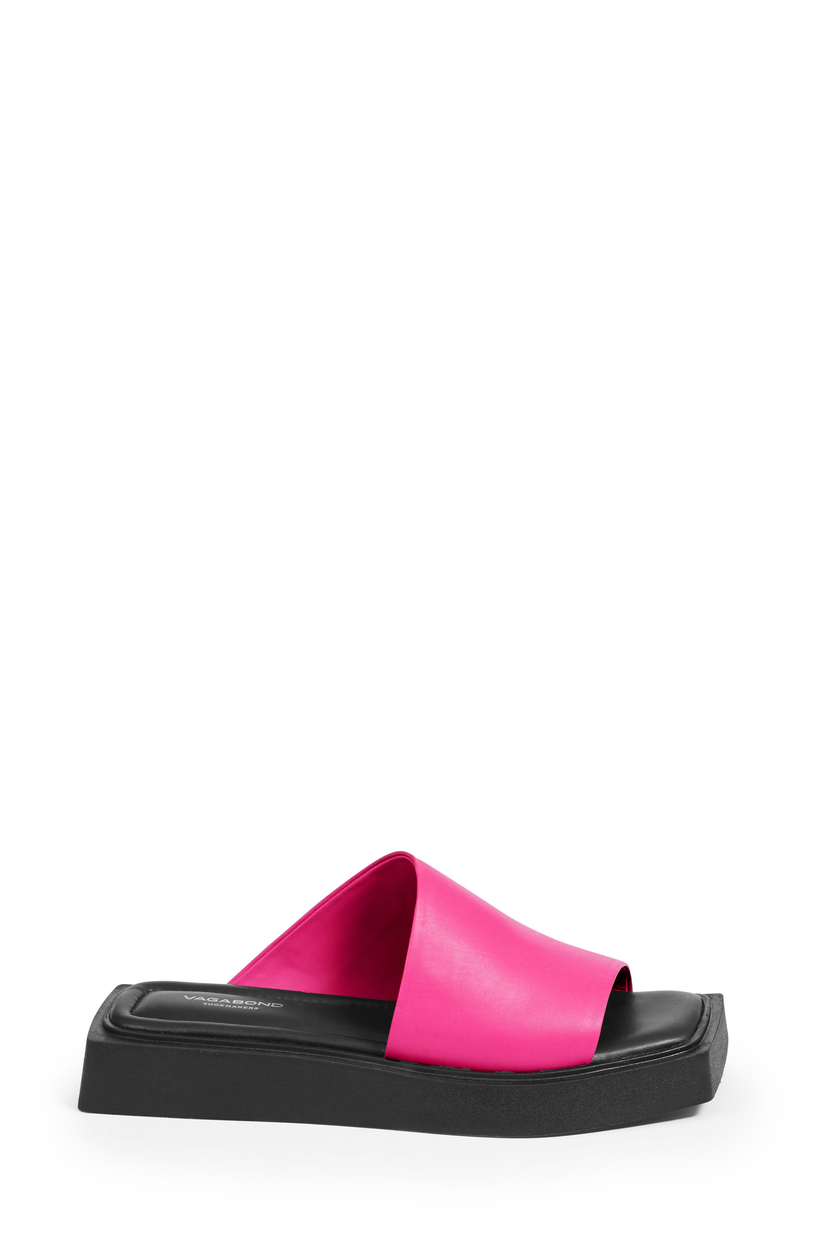 Evy Slide Sandal, Alternate, color, HYPER PINK