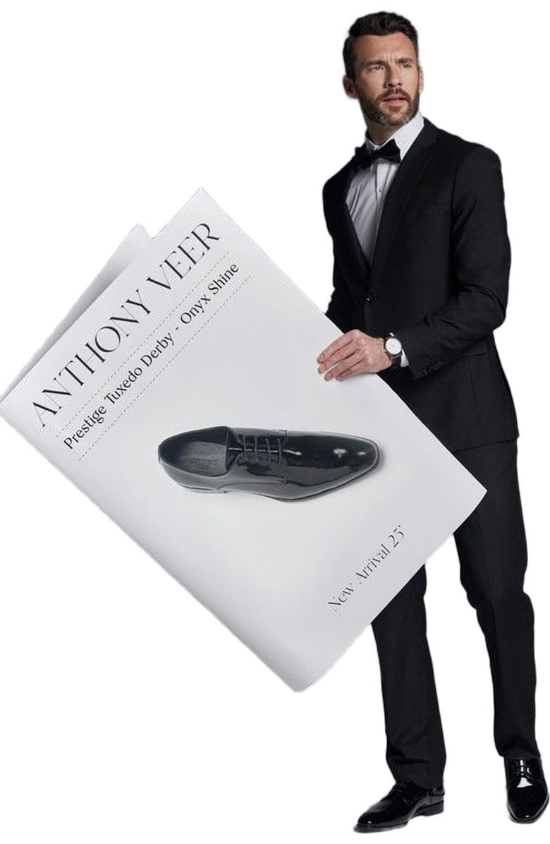 Anthony Veer Prestige Tuxedo Derby, Alternate, color, Black Onyx Shine