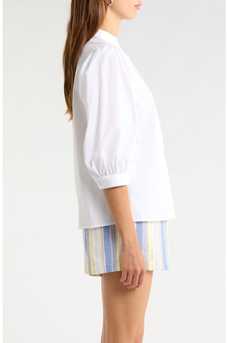 Raveny Puff Shoulder Shirt, Alternate, color, WHITE
