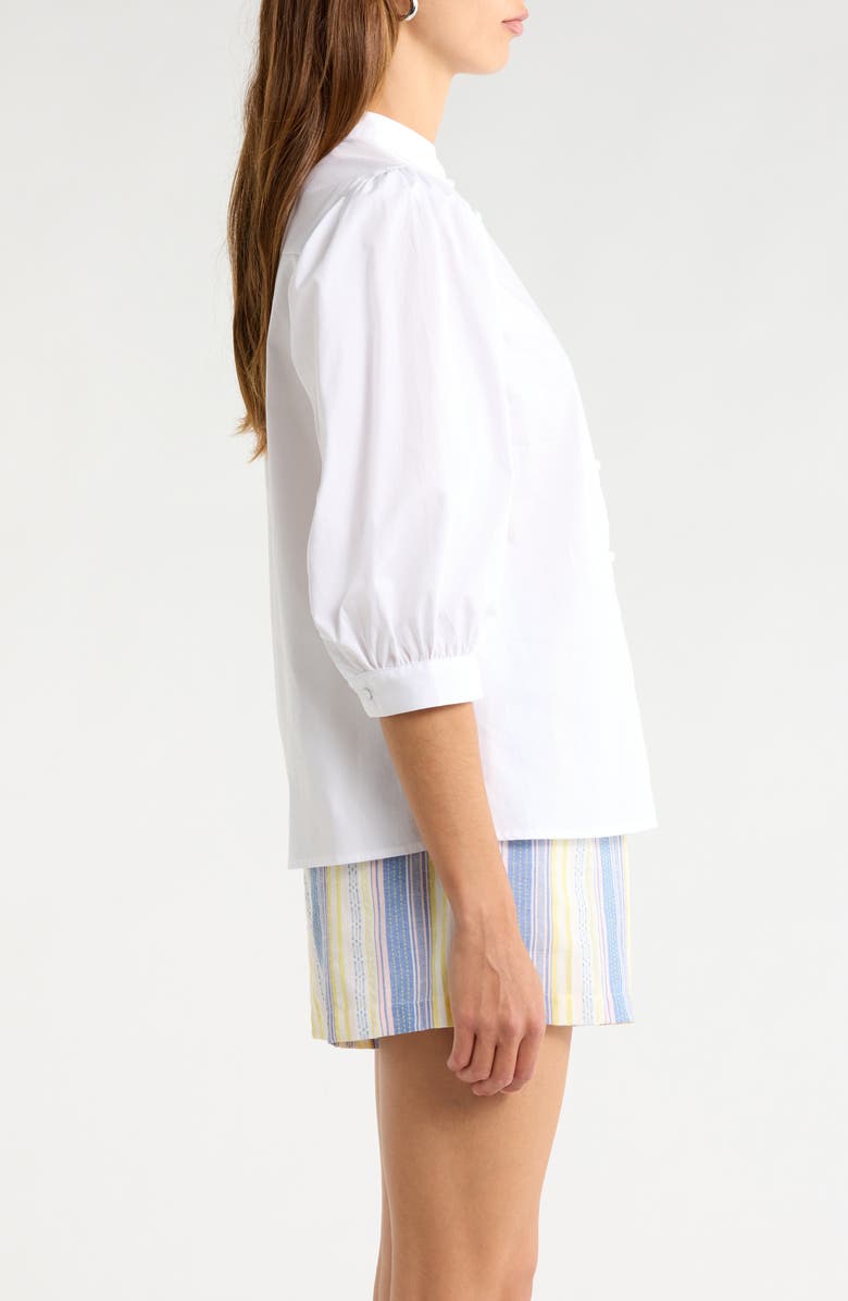 SUGARLIPS Raveny Puff Shoulder Shirt, Alternate, color, White