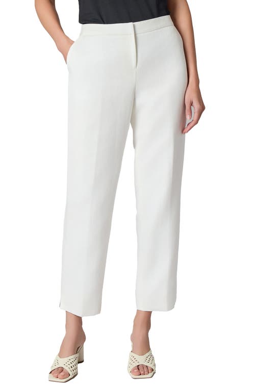 Kasper Elastic Back Pants In Lily White