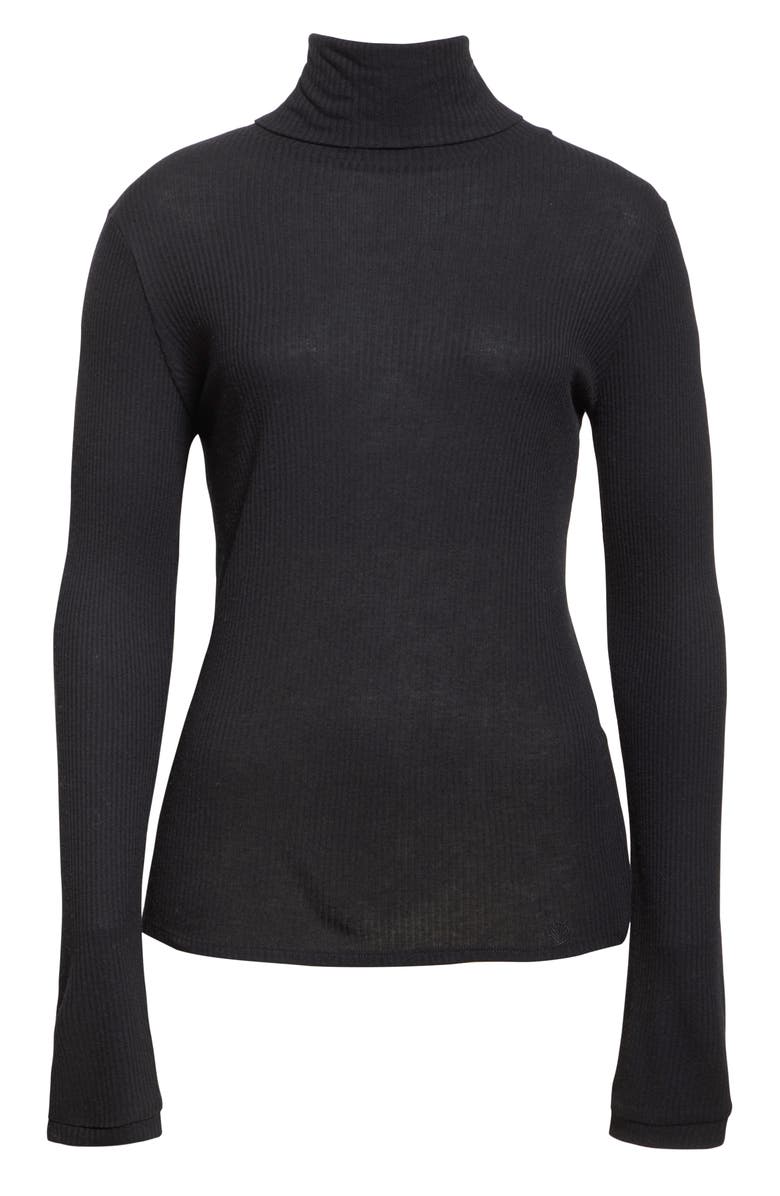 LOULOU DE SAISON Loulou Studio Turtleneck, Alternate, color, Black
