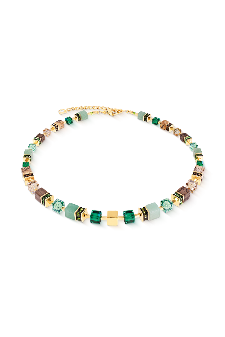 GeoCUBE® Precious Statement Necklace Emerald Garden, Main, color, Emerald Garden