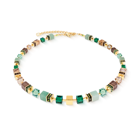 GeoCUBE® Precious Statement Necklace Emerald Garden