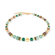 COEUR DE LION GeoCUBE® Precious Statement Necklace Emerald Garden