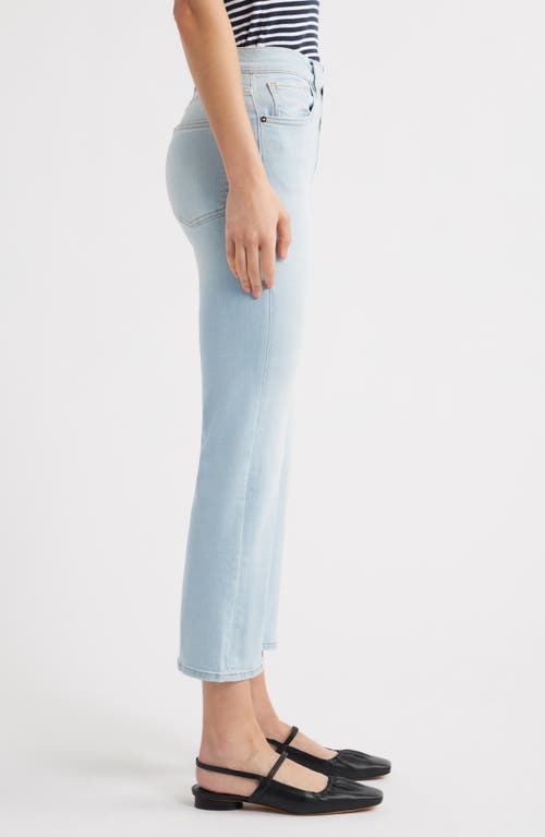 Shop Frame The Reboot High Waist Crop Flare Jeans In Float