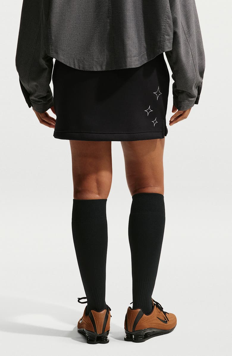 Nike Sportswear Phoenix Fleece Miniskirt, Alternate, color, 010 Black