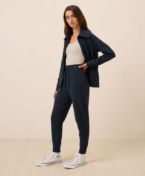 Pact Organic Cotton Cloudknit Jogger In Blue