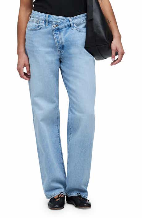 Madewell Cross Tab Edition Low Slung Straight Jeans