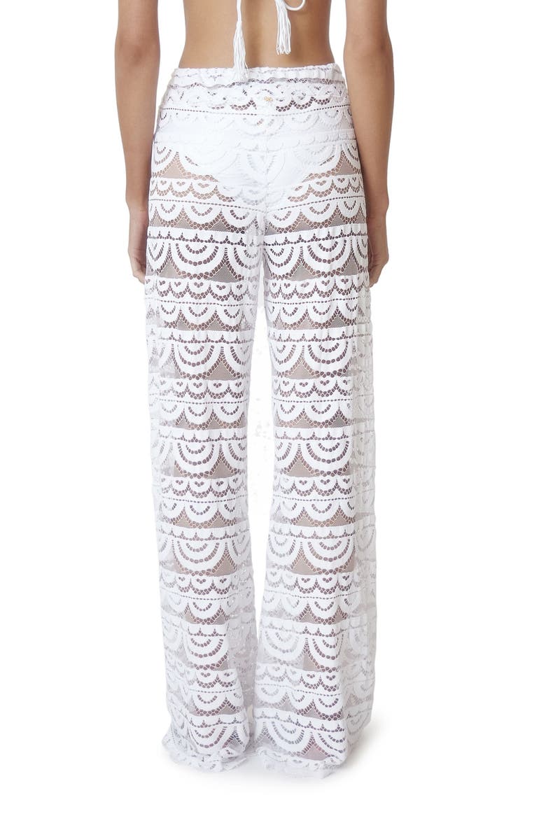 PQ SWIM Malibu Lace Cover-Up Pants, Alternate, color, Water Lily