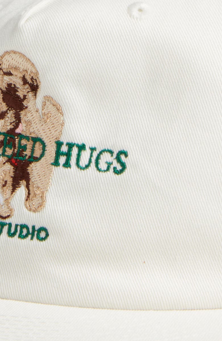 SANTO STUDIO Thugs Need Hugs Baseball Cap, Alternate, color, Cream