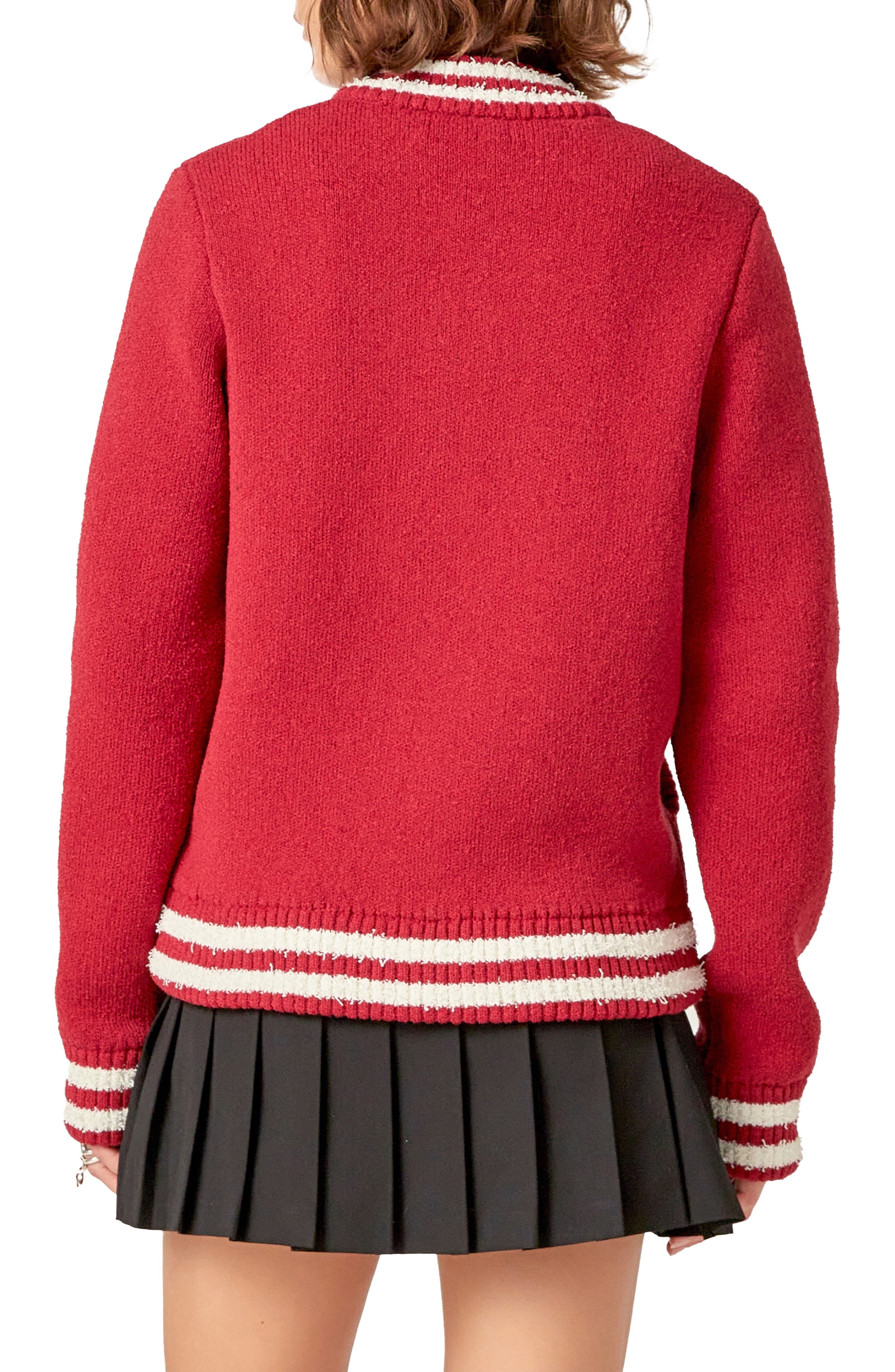 Knit Bomber Jacket - image 4
