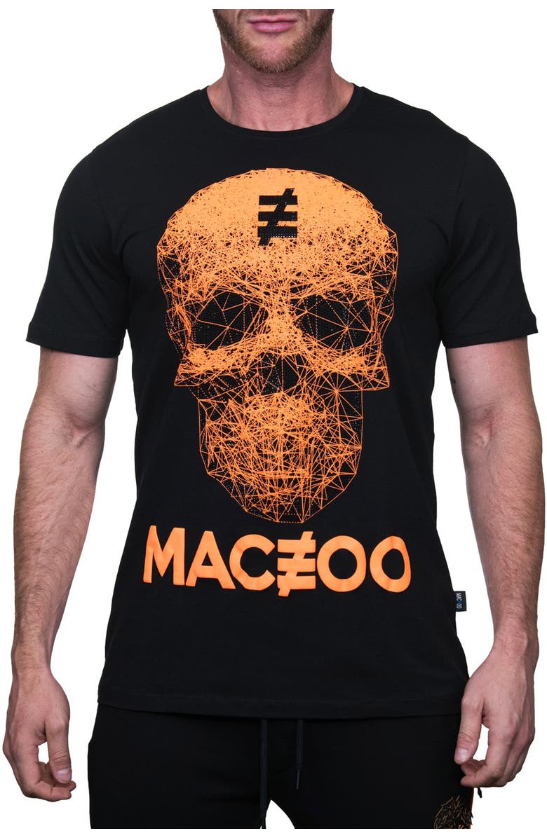 Maceoo Skull Graphic Crew T-Shirt, Main, color,