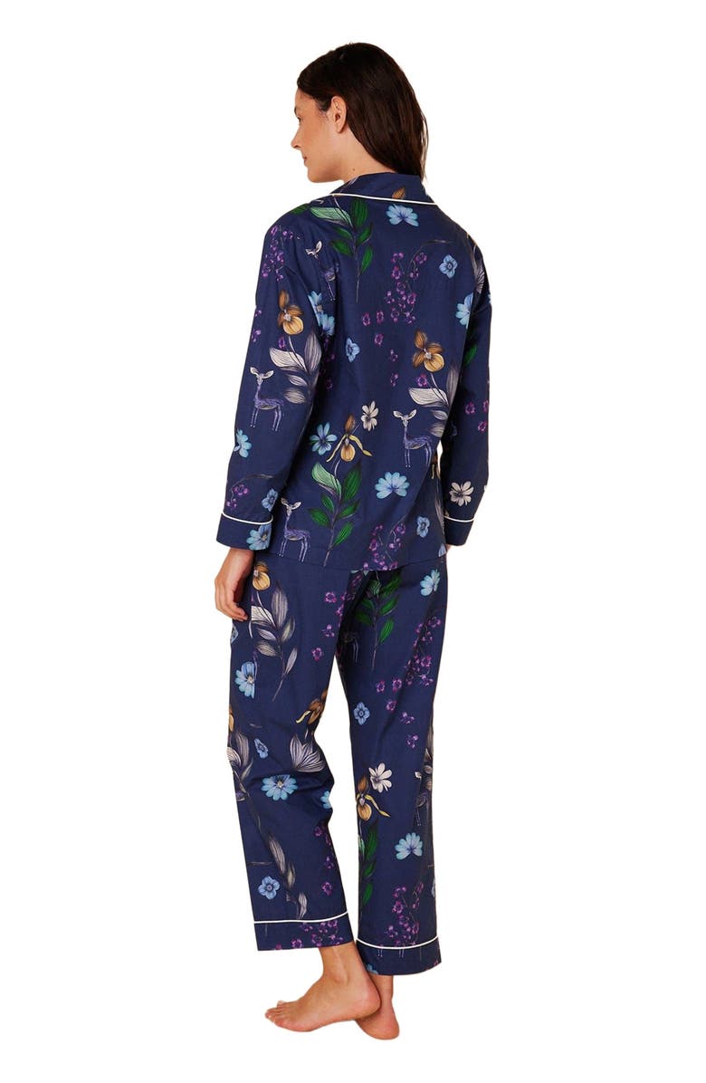The Cat
s Pajamas Luxe Pima Pajama Set Conversational, Alternate, color, Deerly