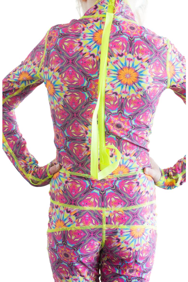 Girls' Full-Body One-Piece Swimsuit - UPF 50+, Alternate, color, Vibrant Magenta Pink