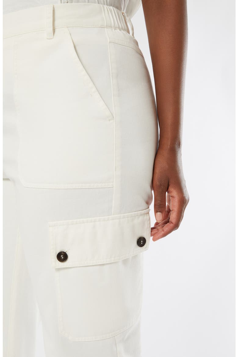 Svisiera Cotton Crop Cargo Pants, Alternate, color, IVORY