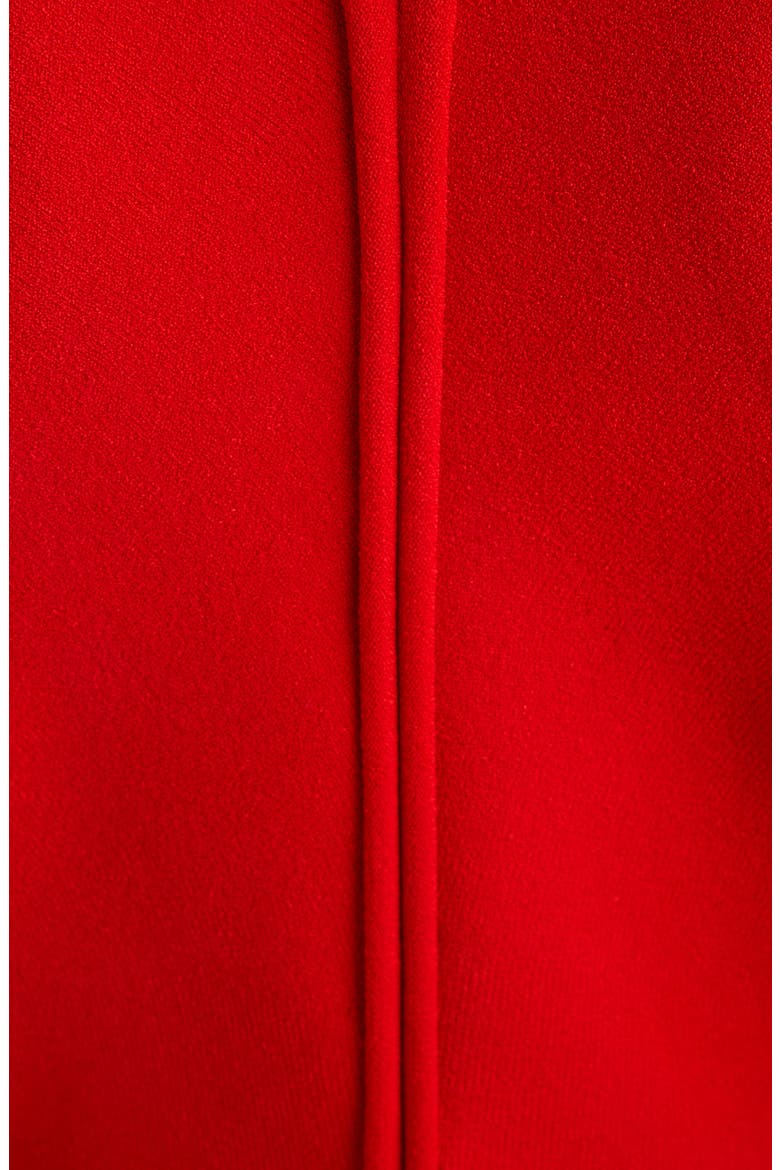Sculpted Sleeve Bodysuit, Alternate, color, POPPY RED