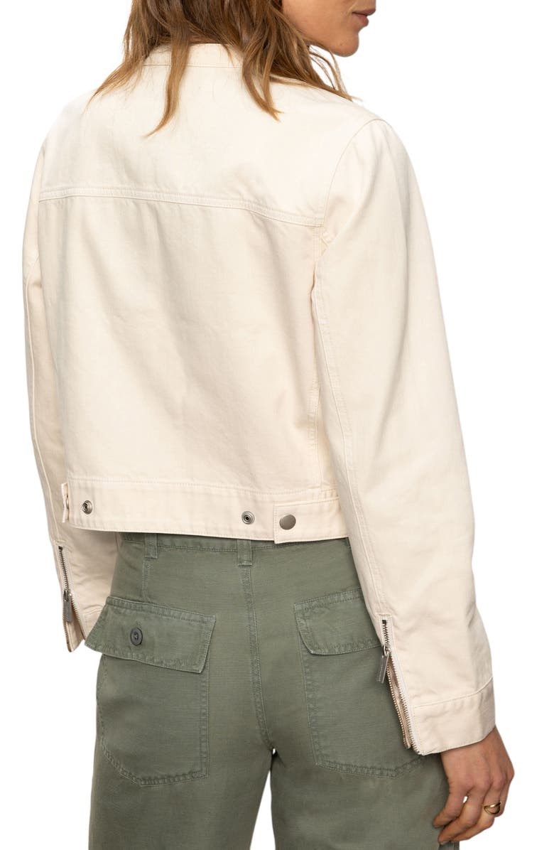 Soft Cotton Moto Jacket