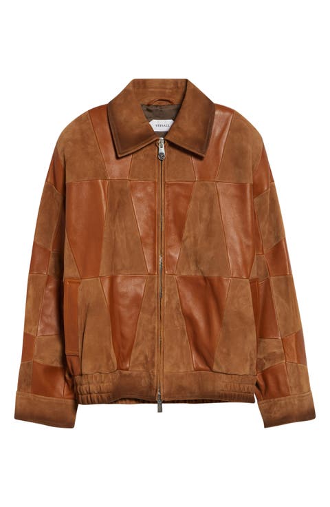 Paneled Leather Jacket