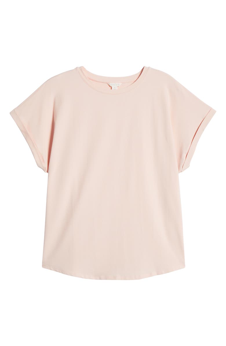Caslon<sup
®</sup
Cuff Sleeve T-Shirt, Alternate, color, Pink Chintz