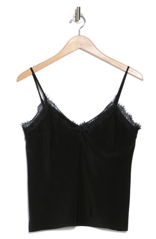 Veronica Beard Ciarlo Eyelash Lace Silk Blend Camisole In Black