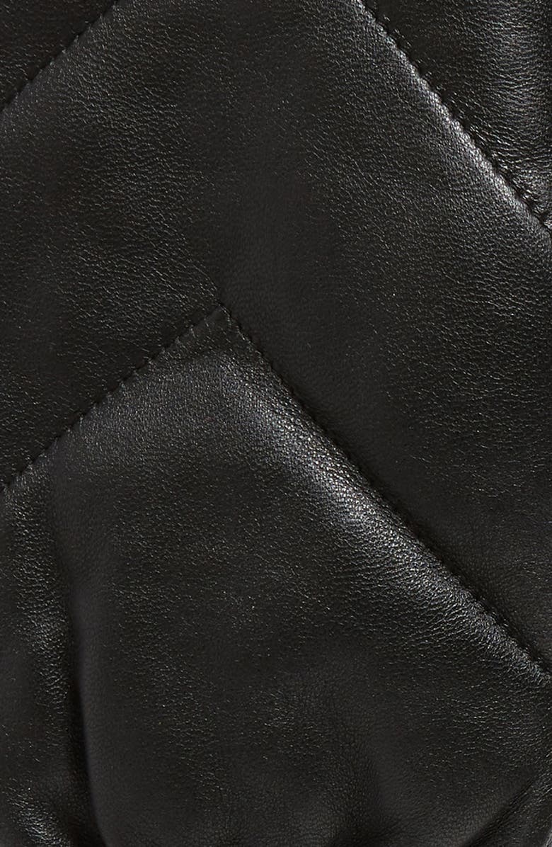 U|R Quilted Leather Puffer Mitten, Alternate, color, 