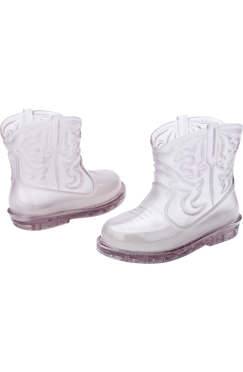 Mini Melissa Kids' Texas Western Boot, Alternate, color, Clear