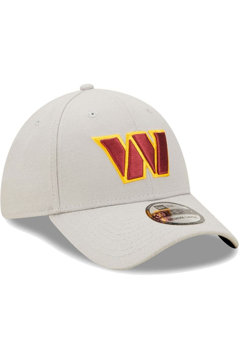 Men's New Era Gray Washington Commanders  Essential 39THIRTY Flex Hat, Alternate, color, Gray