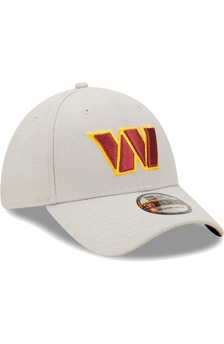 New Era Men's New Era Gray Washington Commanders  Essential 39THIRTY Flex Hat, Alternate, color, 