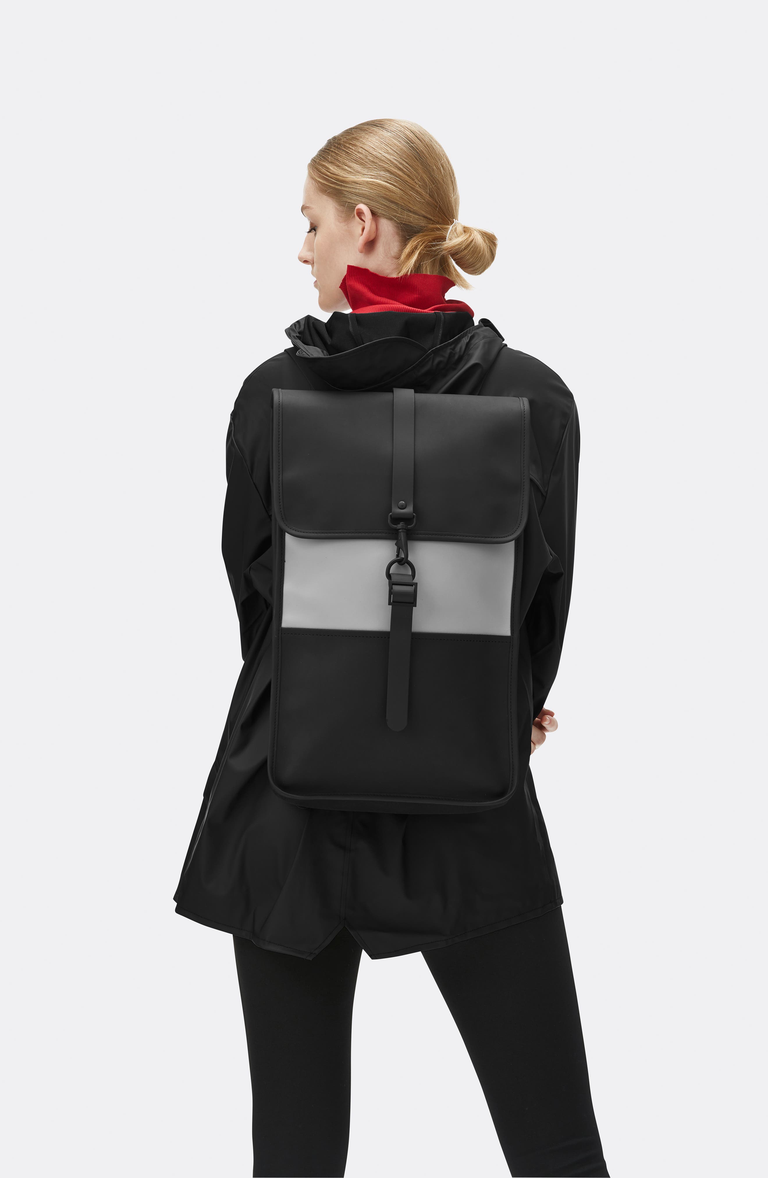 Waterproof Backpack, Alternate, color, BLACK/ STONE
